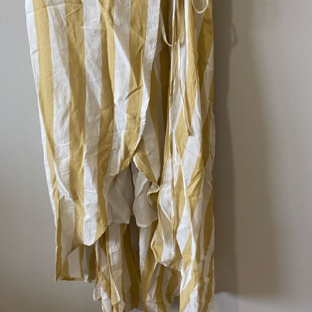 Mod Ref High Low Wrap Dress stripe adjustable small - Picture 5 of 10
